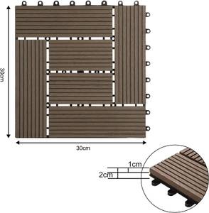 Terrassenfliesen Magdalena (6Pcs) Braun