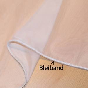 2er Set Ösengardinen Voile Bleiband Rehbraun - Höhe: 145 cm