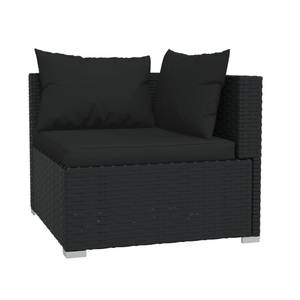 Garten-Lounge-Set (4-teilig) 3013632-7 Schwarz - Höhe: 30 cm