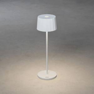 Akkuleuchte Positano Aluminium - 1 ampoule - Blanc