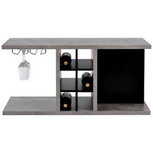 Couchtisch Morandi Ⅱ Grau - Holzwerkstoff - Metall - Massivholz - 55 x 45 x 95 cm