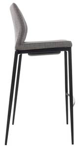 Tabouret de bar Matola Gris - Textile - 47 x 107 x 53 cm