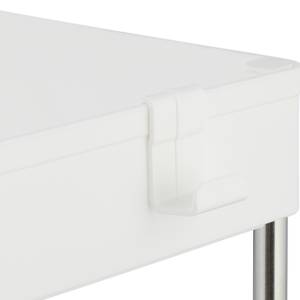 Lot de 2 rangements sous évier Argenté - Blanc - Métal - Matière plastique - 40 x 32 x 22 cm