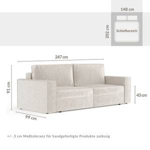 Schlafsofa Leo Weißgold