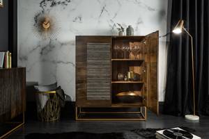 Highboard ONYX Braun - Massivholz - Holzart/Dekor - 100 x 121 x 45 cm