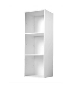 Etagère de rangement 3 cases Blanc - Bois manufacturé - 30 x 93 x 32 cm