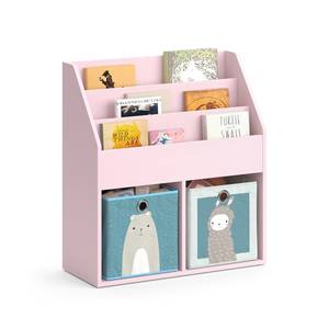 Bücherregalset Luigi Hase/Krokodil Pink - Holzwerkstoff - 72 x 79 x 31 cm