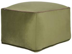 Pouf DAREYN Marron - Vert - Vert olive