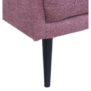 3-Sitzer Sofa Amsterdam Pink - Metall - Textil - 208 x 92 x 90 cm