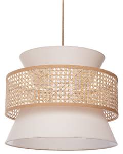 Lampe suspension LUYANO Beige - Bleu pétrole