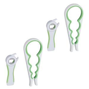 Ouvre-couvercle blanc-vert lot de 4 Vert - Blanc