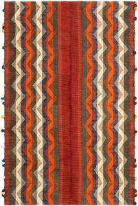 Teppich Jajim CCXXVIII Rot - Textil - 121 x 1 x 191 cm