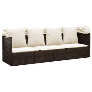 Outdoor Loungebett 3028901 Braun - Creme