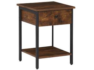 Table de chevet VESTER Noir - Marron - Bois manufacturé - 40 x 55 x 31 cm