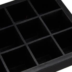 Bac à glaçons en silicone 3,5 cm Noir - Matière plastique - 20 x 4 x 13 cm