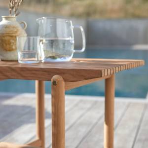 Gartentisch Fado Braun - Massivholz - Holzart/Dekor - 60 x 50 x 49 cm