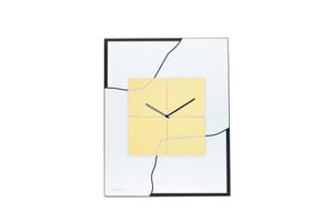 Horloge murale design THE GOLDEN MEAN. Blanc - Matière plastique - 40 x 50 x 1 cm