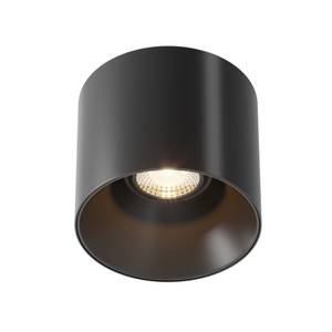 Plafonnier Alfa LED 2 Noir - Métal - Matière plastique - 13 x 11 x 13 cm