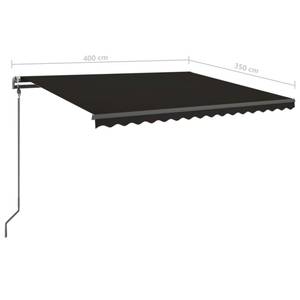 Auvent rétractable 3006678-1 Anthracite - 350 x 400 cm