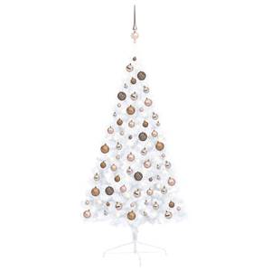 Sapin de noël artificiel Rosé - Blanc - 68 x 120 x 68 cm