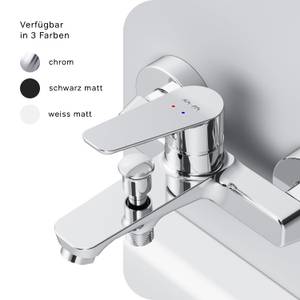 AM.PM Wannenarmatur Wasserhahn Bad Silber