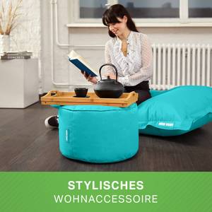 Sitzsack-Hocker Pouf "Stay" 45x25cm Türkis