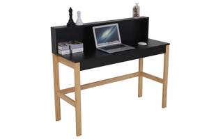 Schreibtisch Valleywood Schwarz - Holzwerkstoff - 120 x 101 x 45 cm