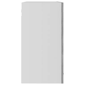 Armoire en verre suspendue 3016496-12 Gris - Gris minéral - Blanc - Largeur : 80 cm