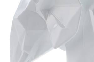 Sculpture moderne White Bohemoth Blanc - Pierre artificielle - Matière plastique - 27 x 15 x 21 cm