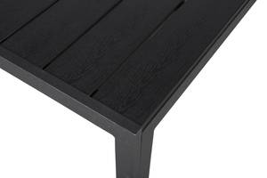 Table de jardin Noma Noir - En partie en bois massif - 90 x 75 x 90 cm