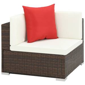 Garten-Lounge-Set (7-teilig) Braun - Kunststoff - Polyrattan - 74 x 26 x 74 cm