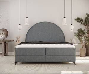 Boxspringbett Circle Anthrazit - Breite: 160 cm