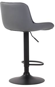 Tabouret de bar Lentini Lot de 2 Gris - Noir