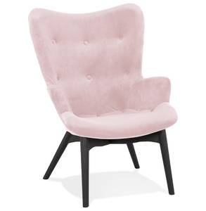 Ohrensessel RUBEN Pink - Massivholz - 67 x 93 x 45 cm