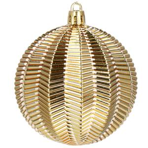 Weihnachtsbaumkugeln 16-teiliges Gold - Kunststoff - 8 x 8 x 8 cm