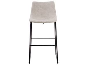 Tabouret de bar FRANKS Beige - Noir