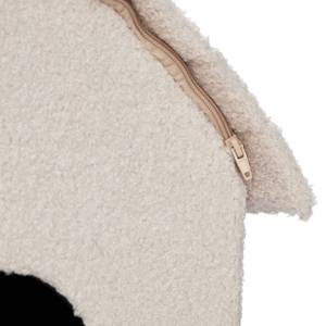 Beige Katzenhöhle mit Kratzfläche Beige - Schwarz - Weiß - Holzwerkstoff - Kunststoff - Textil - 48 x 44 x 41 cm