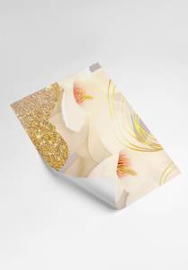 Glitzernde Palme Gold Poster Set Papier - 70 x 50 x 70 cm