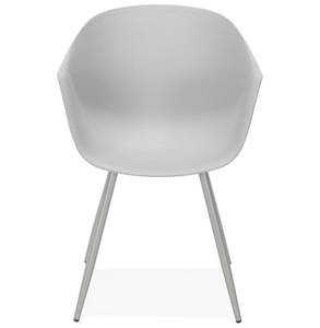 Fauteuil KELLY Gris - Métal - 60 x 85 x 60 cm