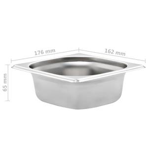 Gastronorm-Behälter Silber - Metall - 17 x 7 x 18 cm