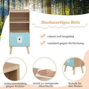 Kinder Bücherregal mit 3 Ebenen Braun - Holzwerkstoff - 29 x 86 x 41 cm