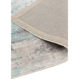 Tapis de salon moderne fait main BYGAT Bleu clair - 200 x 290 cm