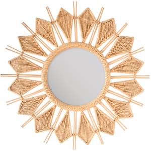 Miroir Dalida Beige - Rotin - 100 x 100 x 4 cm