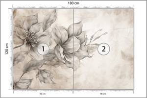 Papier Peint Fleurs Feuilles Plantes 180 x 120 x 120 cm