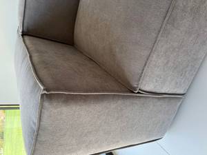 Sofa 2 Sitzer Orion Grau - Massivholz - Textil - Holz teilmassiv - 196 x 64 x 92 cm