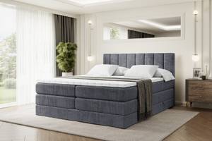 Boxspringbett OTTA KING Steingrau - Breite: 120 cm