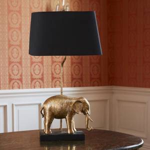 Tischleuchte Elefant Gold - Kunststoff - 64 x 35 x 19 cm