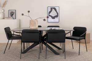 Essgruppe Piazza 11 (7-teilig) Braun - Massivholz - 90 x 76 x 190 cm