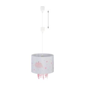 Lampe à suspension motif ballerine Rose foncé - Blanc - Jaune - Matière plastique - 35 x 158 x 35 cm