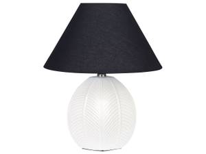 Lampe de table CADENA Beige - Noir - Blanc - Céramique - 12 x 42 x 21 cm